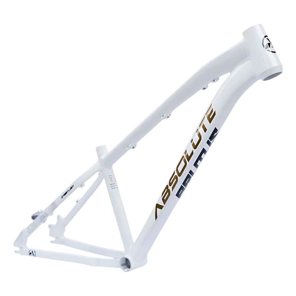Quadro Absolute Brutus Pro Aro 26 Branco Com Dourado