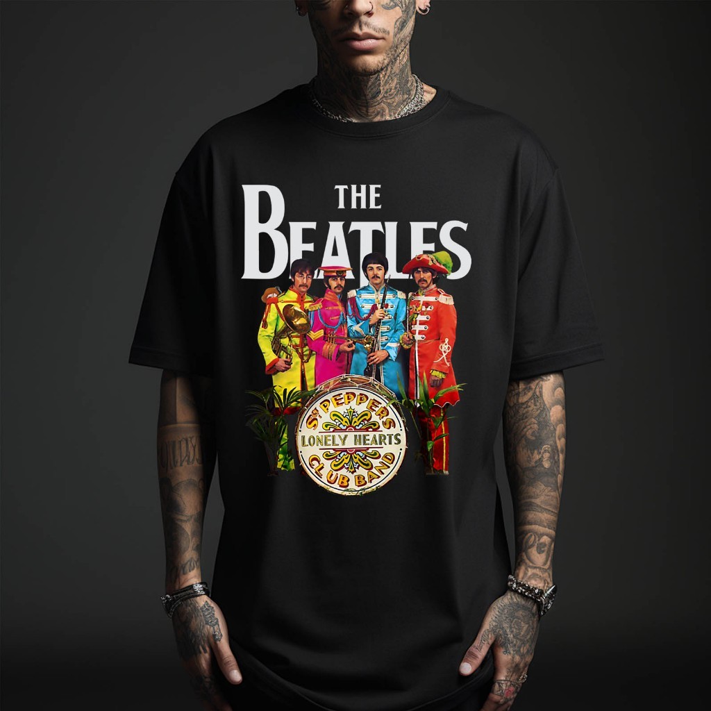 Camiseta Masculina Rock The Beatles Lançamento Camiseta 100% Algodão Camisetão Solta Plus Size Camiseta - DR Bigorna