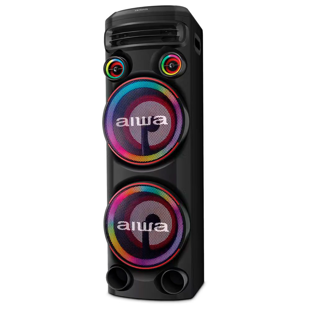 Torre de Som T2W-02 com Bluetooth, Iluminação RGB e Entrada USB 2300W RMS Aiwa