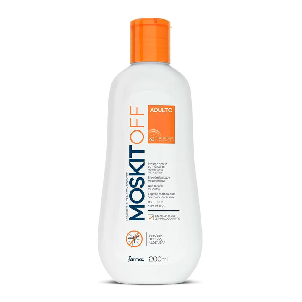 Repelente Moskitoff Adulto Loção 200ml em Oferta na Shopee