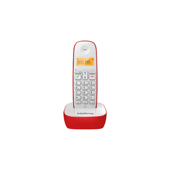 Imagem Telefone sem Fio com Identificador e Display Luminoso TS 7510 Vermelho Intelbras