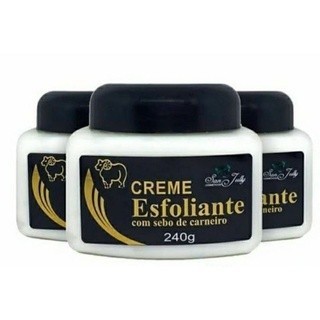 Kit 12 Unidades Creme Esfoliante Com Sebo De Carneiro 240g San Jully