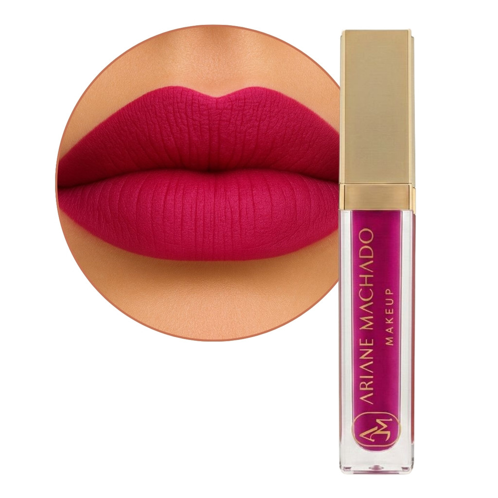 Batom Matte Paty Pink Vibrante Líquido Alta Pigmentação Longa Duração - Ariane Machado Makeup em Oferta na Shopee