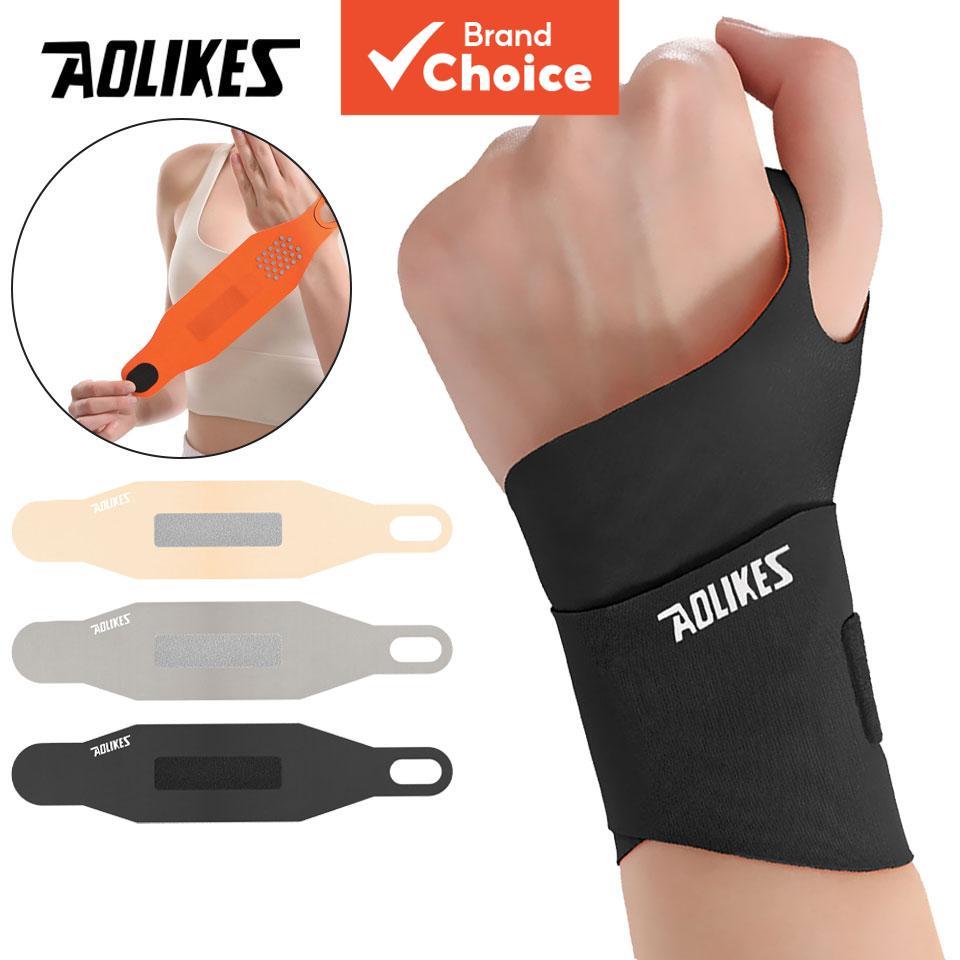  AOLIKES 1Piece Pulseira Ultra Fina Ajustável para Alívio da Dor Artrite Suporte para Túnel do Carpo Respirável para