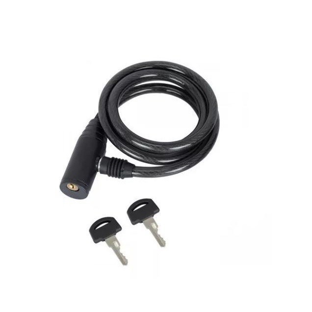 Cadeado Para Bicicleta e Moto Com Cabo De Aço 64 Cm em Oferta na Shopee