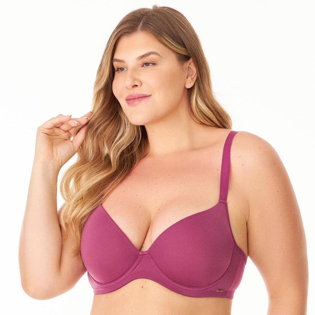 Imagem Sutiã Bojo Básico Plus Power Liso Merlot