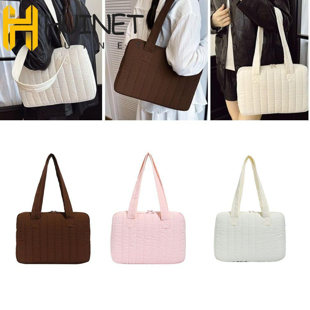 Bolsa De Ombro Para Laptop HUINET , Protetora Multifuncional De Grande Capacidade Cor Sólida