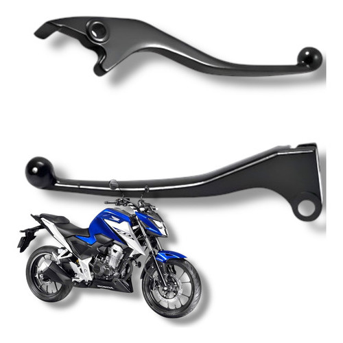 Par Manete Honda Cb 300f Cb 300 Twister 2026 Preto