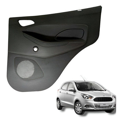 Forro Porta Traseira Direita Ford Ka 2017 Prateado