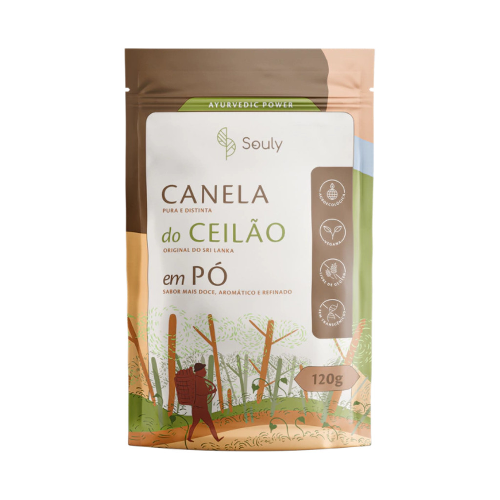 Canela do Ceilão em Pó Souly 120g