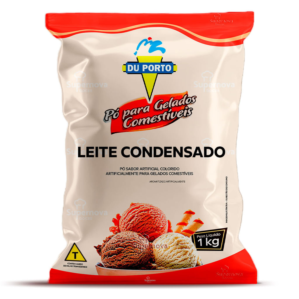 Pó para Gelados Comestíveis Sabor Leite Condensado 1Kg - Du Porto em Oferta na Shopee