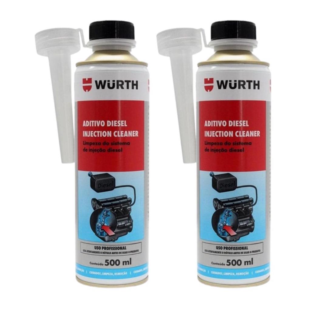 Kit 2 Aditivo Limpador Diesel Injection Cleaner 500ml Wurth Wurth KIT2-0893182500
