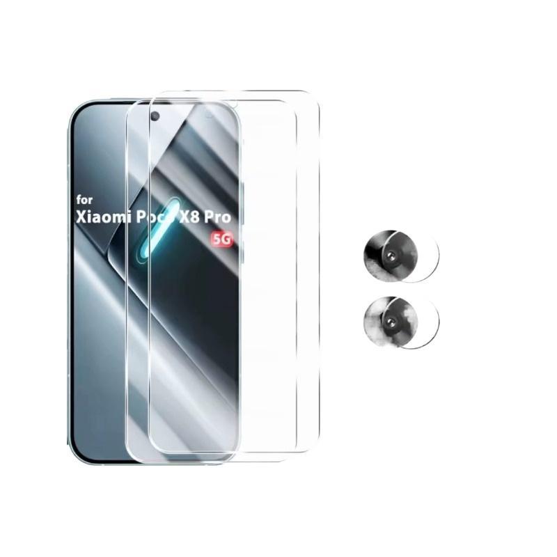 Película vidro Transparente sem Borda preta POCO X8 PRO POCO X8 PRO Max F8 PRO F8 Ultra F7 e Câmera