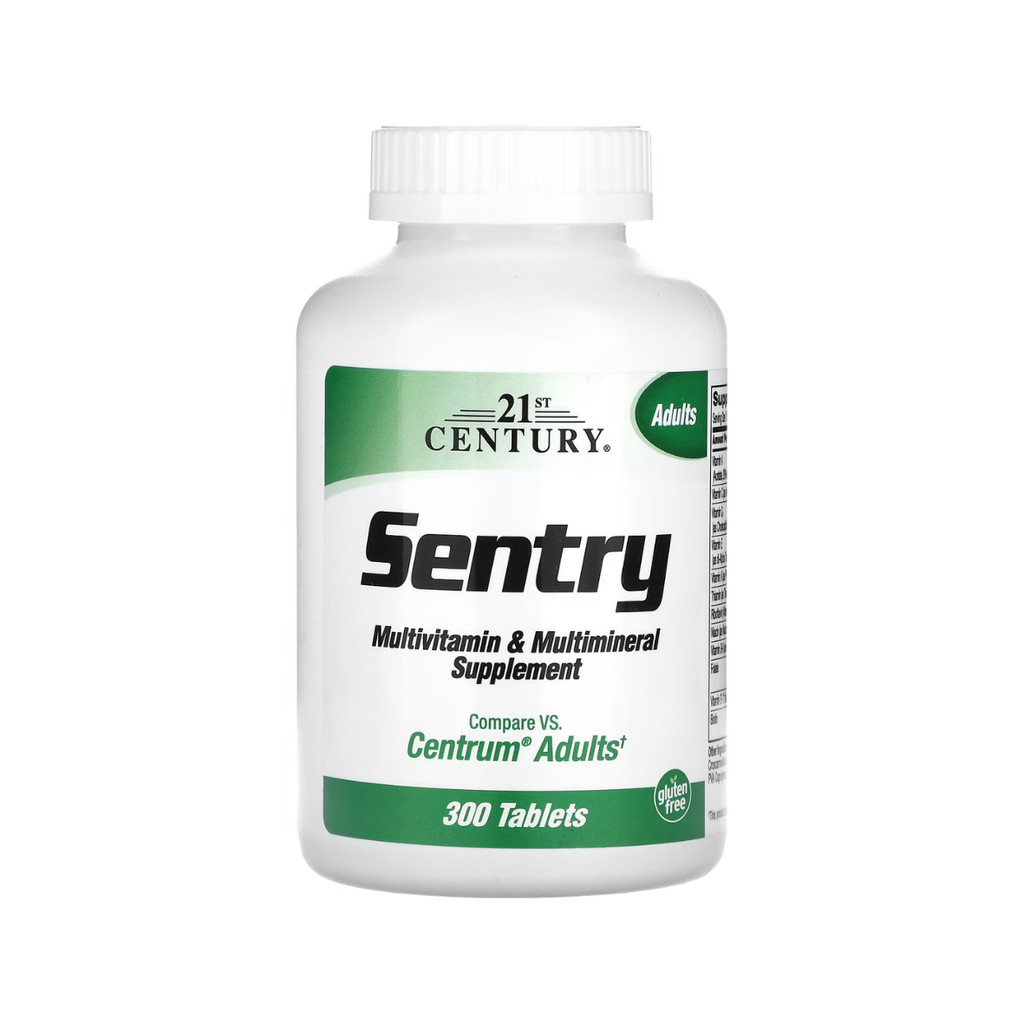 Sentry, Multivitamínico e Multimineral para Adultos, 300 Comprimidos - 21st Century
