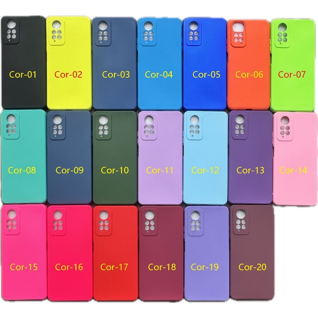 Capa Capinha Para Celular Xiaomi Redmi Note 12 Pro 4G - Com Interior Aveludado de Silicone / 014NT - CP 014