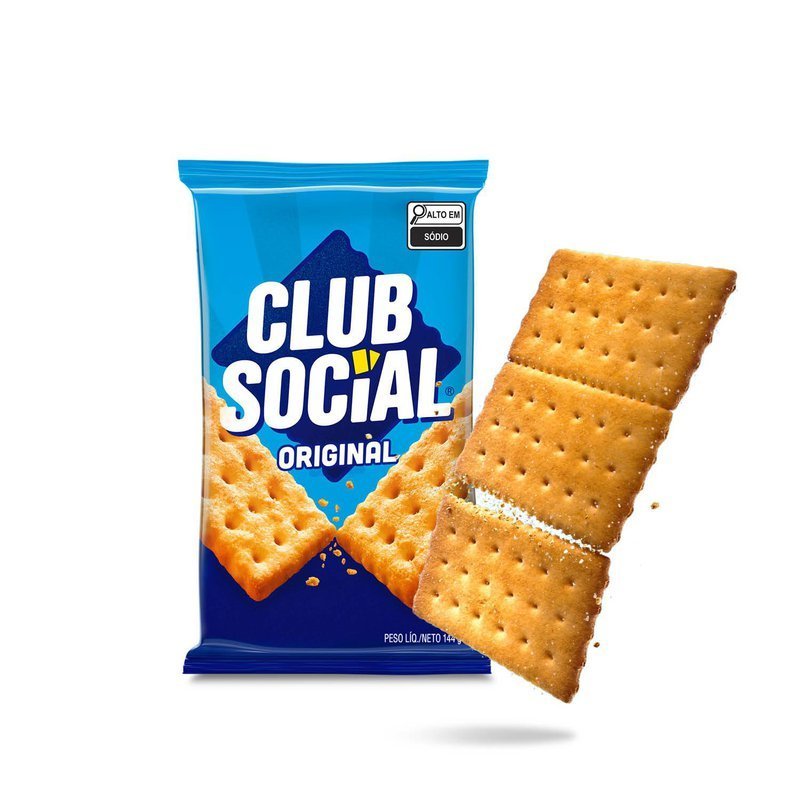 Biscoito Salgado Club Social original multipack 144g em Oferta na Shopee