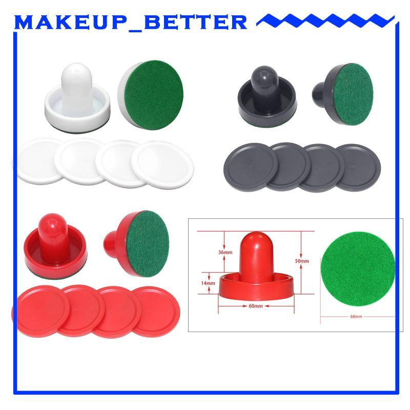 [Makeup_better] Pás De Air Hockey Pucks Ótimos Alças De Meta Empurradores Acessórios De Reposição Mesas De Jogos Present