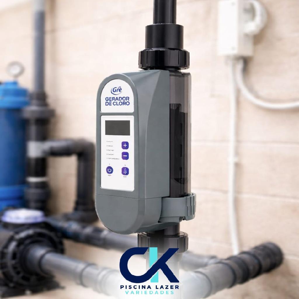 Gerador De Cloro Gre 10 Pra Piscinas Veico Até 30 Mil Lt 127/220v