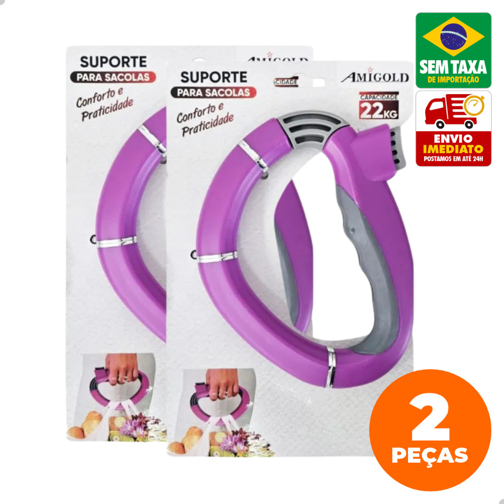 O Suportes Anatômicos Para Sacola Resistente 22kg Cores Sortidas em Oferta na Shopee