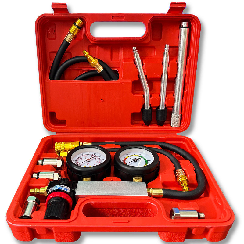 Kit De Teste Medidor De Compressão Duplos De Cilindro Motor TU-21