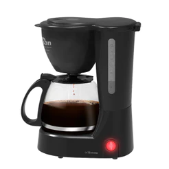Cafeteira Elétrica Kian 18 Xícaras 650W Vidro Temperado Base Aquecida Preto