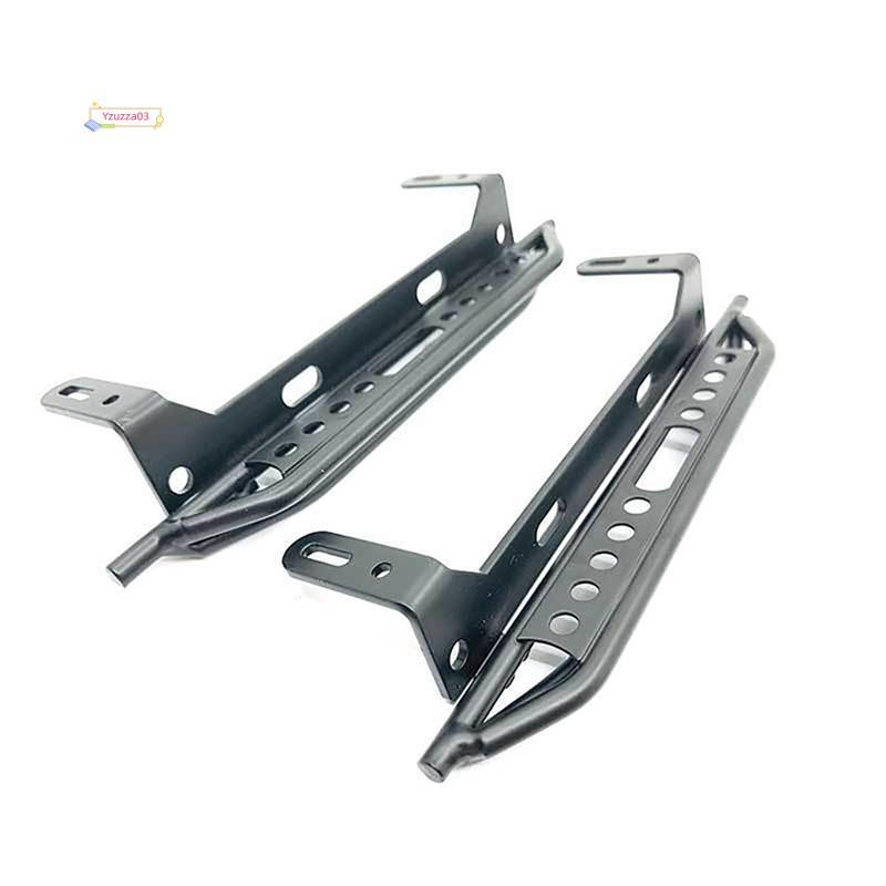 2 Peças Pedais De Metal Laterais Deslizantes De Aço Estribo Para 1/10/TRX4/T4 RC Crawler Car Acessórios