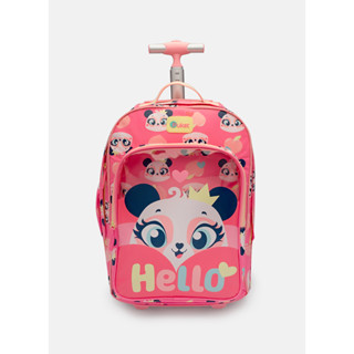 Mochila com Rodinha Grande Panda Romântico - Puket em Oferta na Shopee