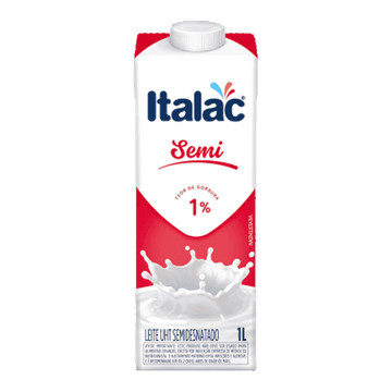 Leite Uht Semidesnatado Italac em Oferta na Shopee