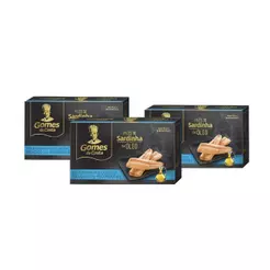 Kit 3 UN - Filés de Sardinha em Óleo - 125g - Gomes da Costa