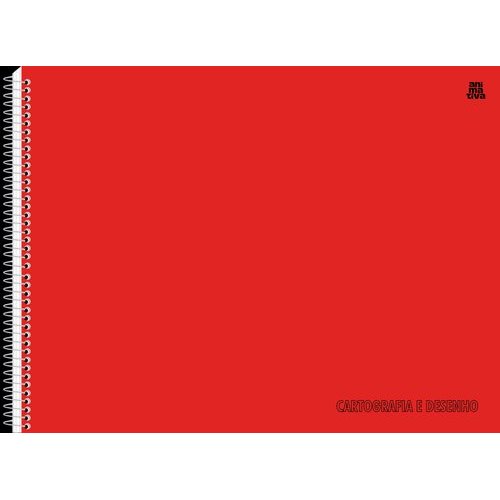 Caderno Cartografia Desenho Capa Lisa Vermelha Papel Alta Qualidade Desenho Tecnico Estudo