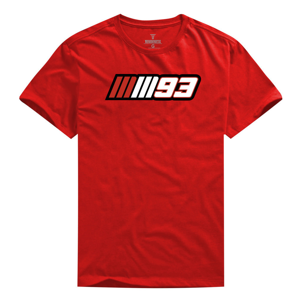 Camiseta Unissex Estampa Marc Marquez 93 Moto️- Camisa de Malha 100% Algodão - Envio Imediato