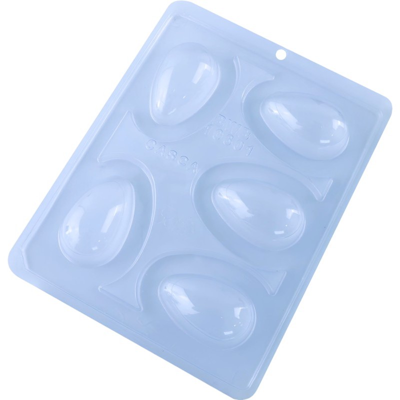 Forma para chocolates e ovos de Páscoa - OVO LISO CASCA FINA 50 g - BWB 10601 em Oferta na Shopee