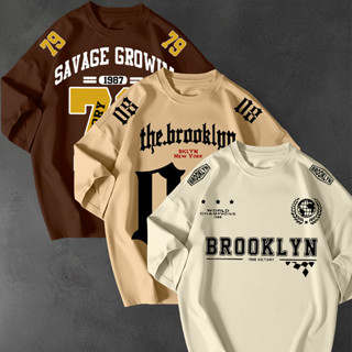 Kit 3 Camisetão Brooklyn Camiseta Oversized Algodão Academia TShirt Lançamento Feminina Blusão Solto em Oferta na Shopee