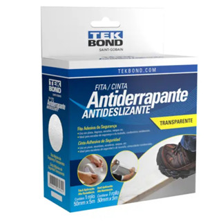 Fita Antiderrapante Tekbond Transparente- 50mm x 5m | Alta Resistência para Pisos, Escadas e Rampas em Oferta na Shopee