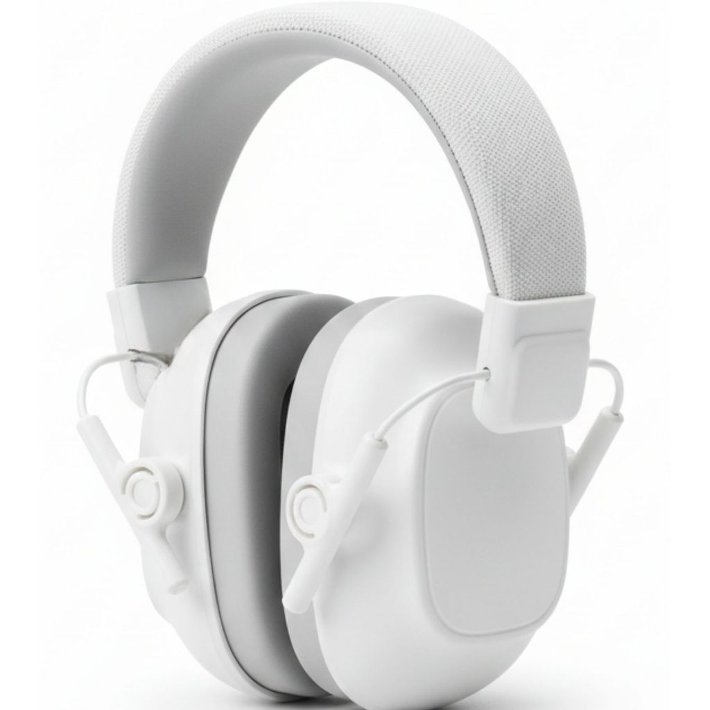 Abafador Protetor de Ruído Infantil Adulto Regulável Branco com Ajuste Confortável Hastes Reforçadas em Oferta na Shopee