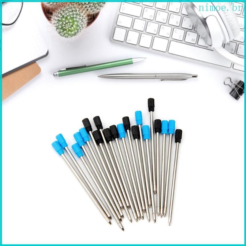 Nim 10 Unidades Caneta Esferográfica Substituível Recargas Metal em Oferta na Shopee