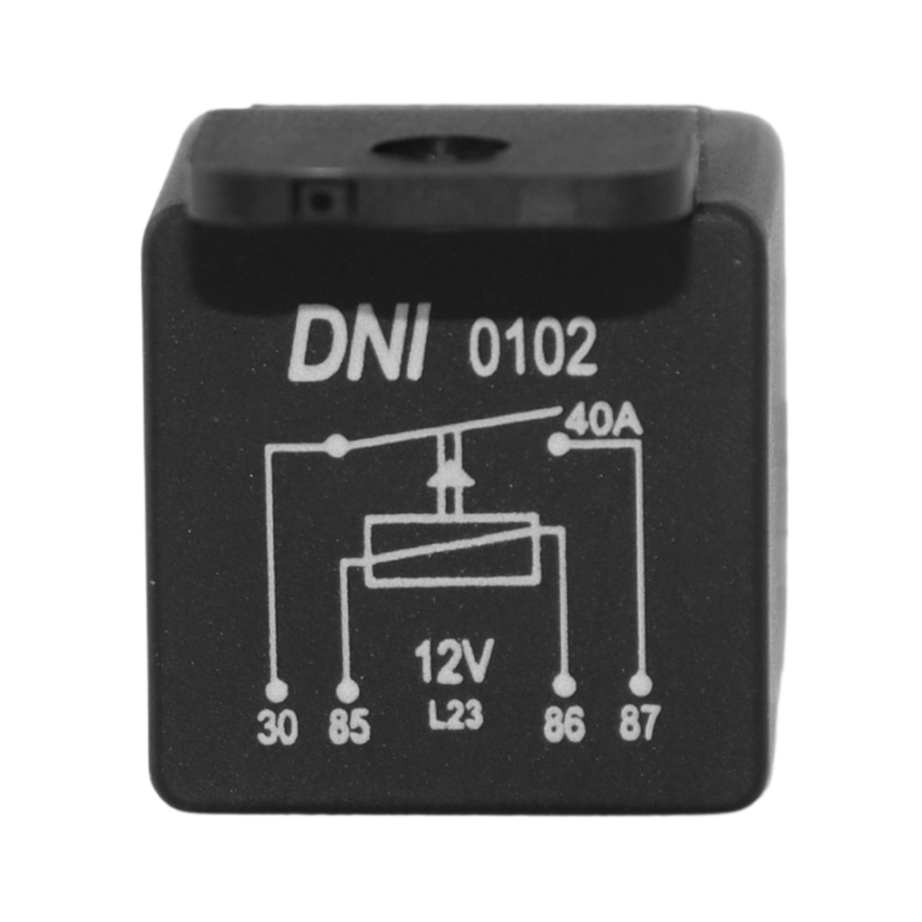 Relé Auxiliar Universal 12V e 40A - DNI 0102 em Oferta na Shopee