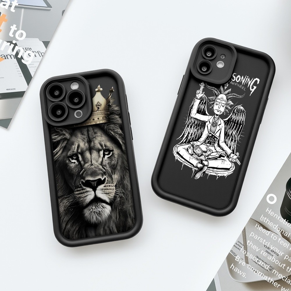 Capinha Capa Para iPhone 11 12 13 14 15 16 Pro Max Plus 17 AIR PRO MAX XR Leão De Silicone Anti-impacto em Oferta na Shopee