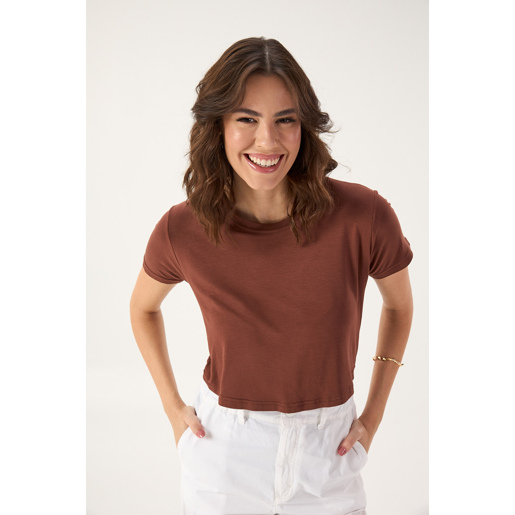 BLUSA DE AMAMENTAÇÃO MARROM em Oferta na Shopee