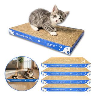 Kit 4x Arranhador Gato Papelão Protetor Sofá Unha Antistress Garras Unhas Afiador Protetor Moveis