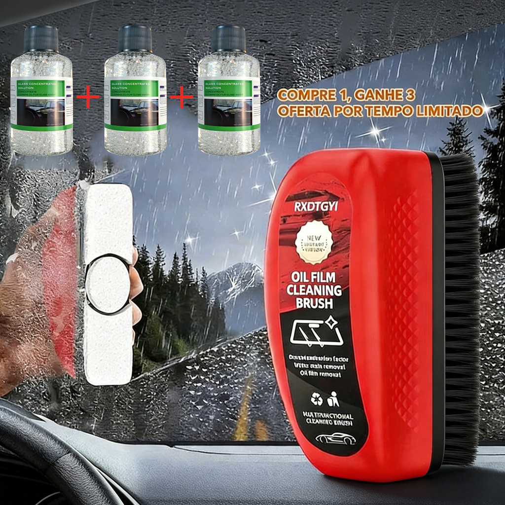 Escova De Limpeza De Filme De Óleo Automotivo, Limpador De Vidro De Carro Pára-Brisa Evita Chuva E Nevoeiro, Capacidad