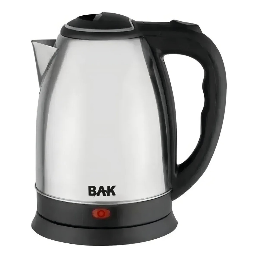 Chaleira Jarra Elétrica BAK Inox 1.8L 220V 1500W Ferve Água Café Chá Preto em Oferta na Shopee