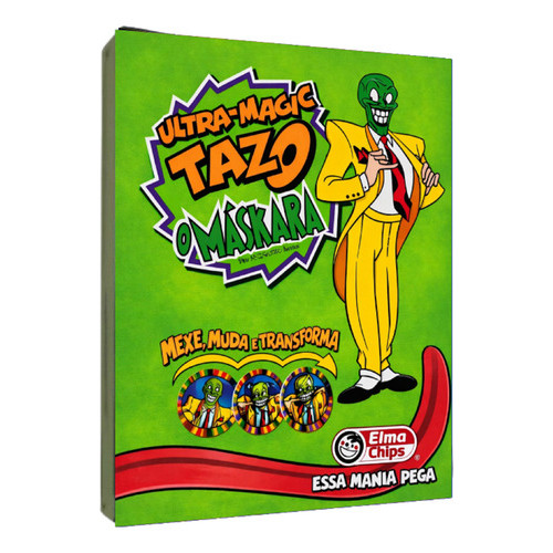 Álbum Pasta Fichário Maskara Ultra Magic Tazos Sem Folhas Maskara Portugues
