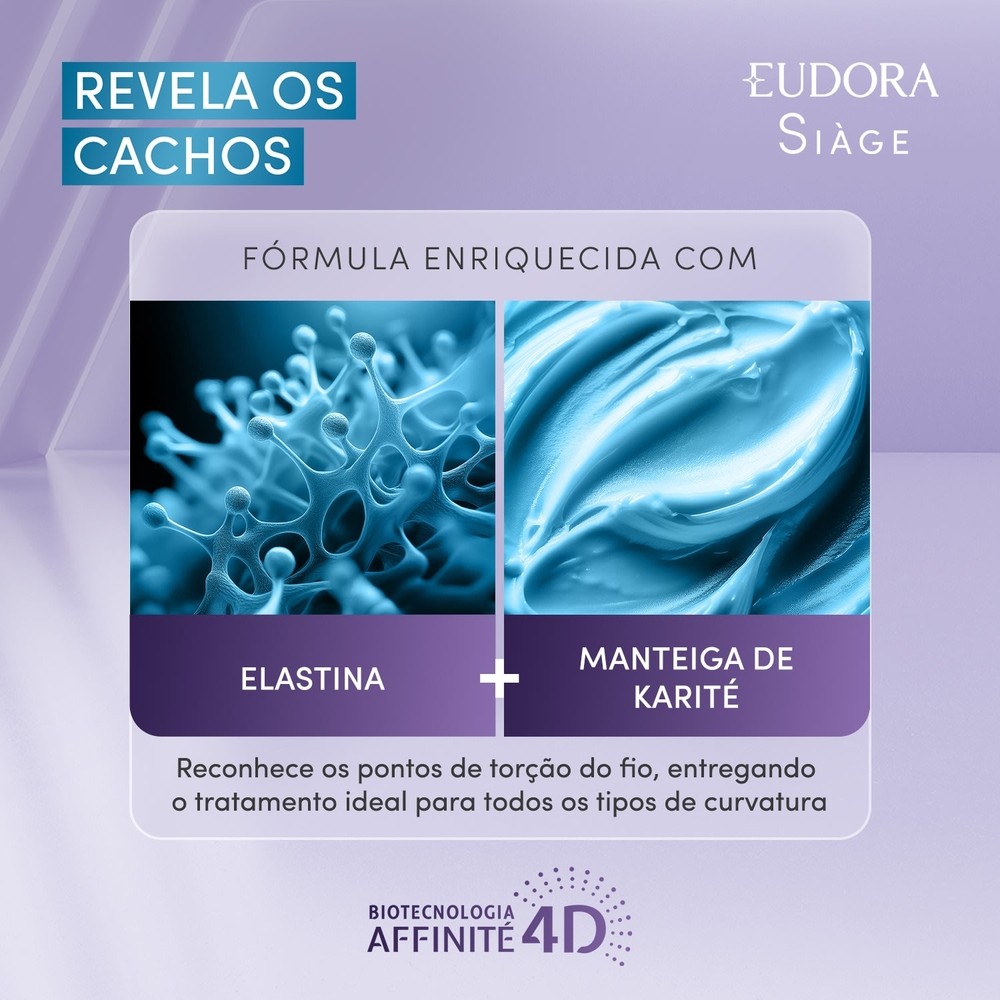 Eudora Creme Para Pentear Siàge Revela Os Cachos 270ml · foto 2