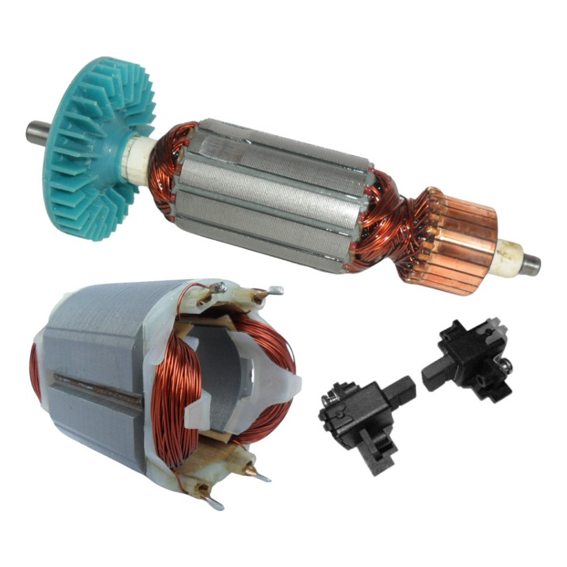 1551.1 GDC34 Bosch Serra Mármore Induzido Rotor 220V Bobina Estator 220V Porta Escovas Completo