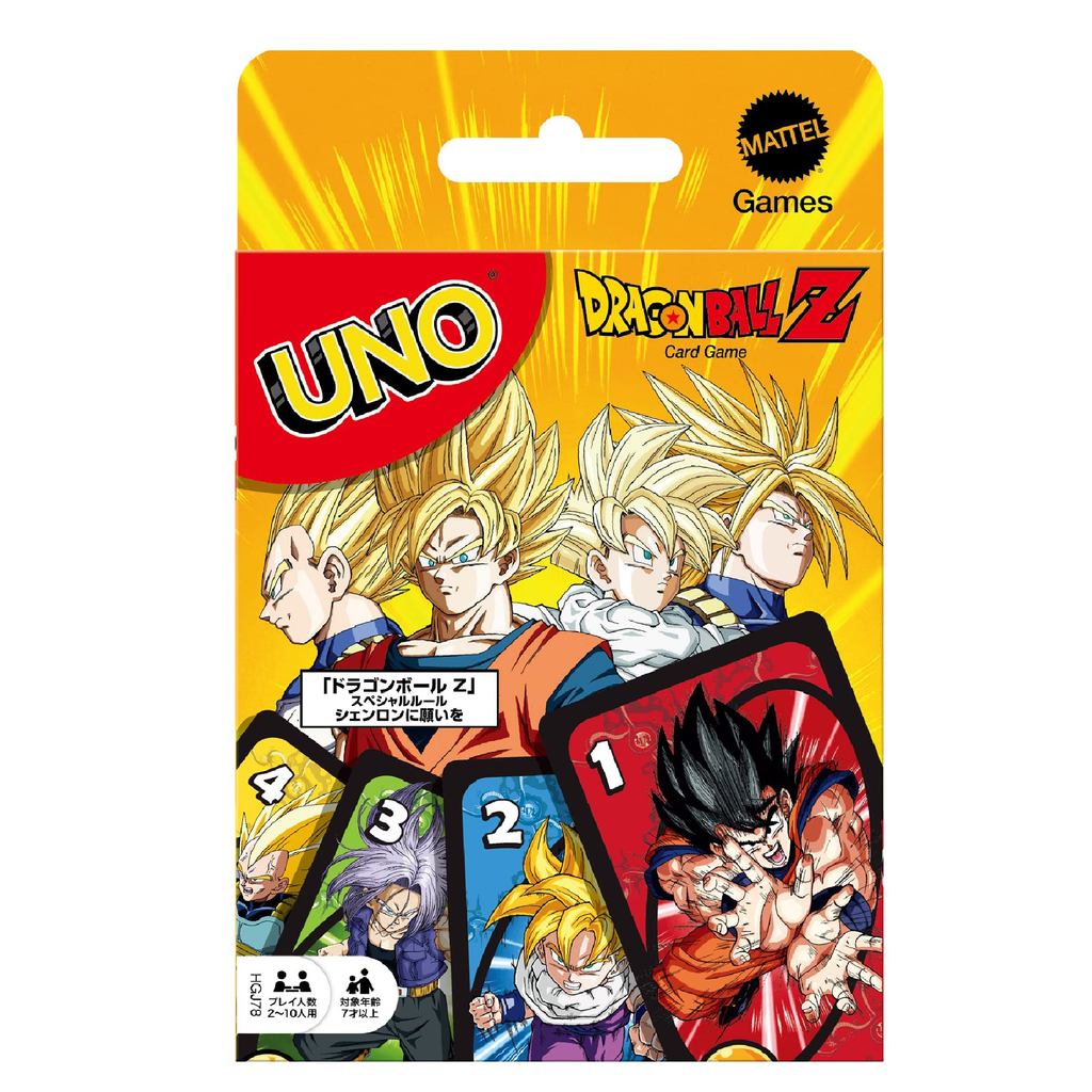 Mattel Game UNO Dragon Ball Z Card Game Party Game 2-10 Players Ages 7+ HGJ78