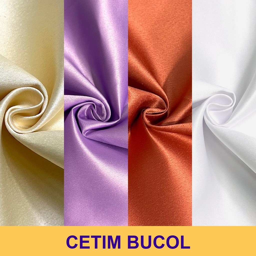 3 Metros Tecido Cetim Bucol Noivas | Cetim Estruturado Para Vestidos (3m x 1.47m)