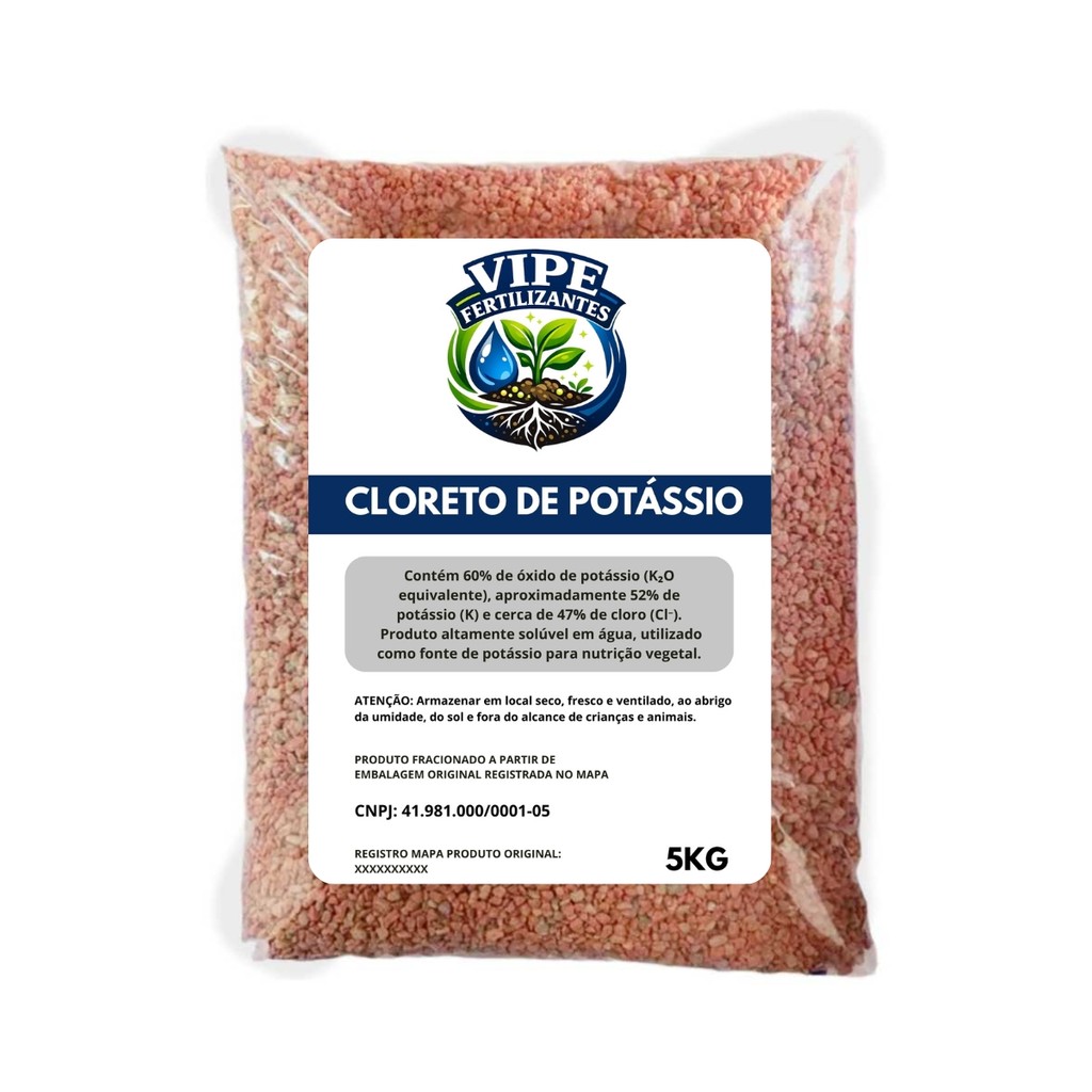 Adubo Cloreto De Potássio Kcl Potássico 5kg