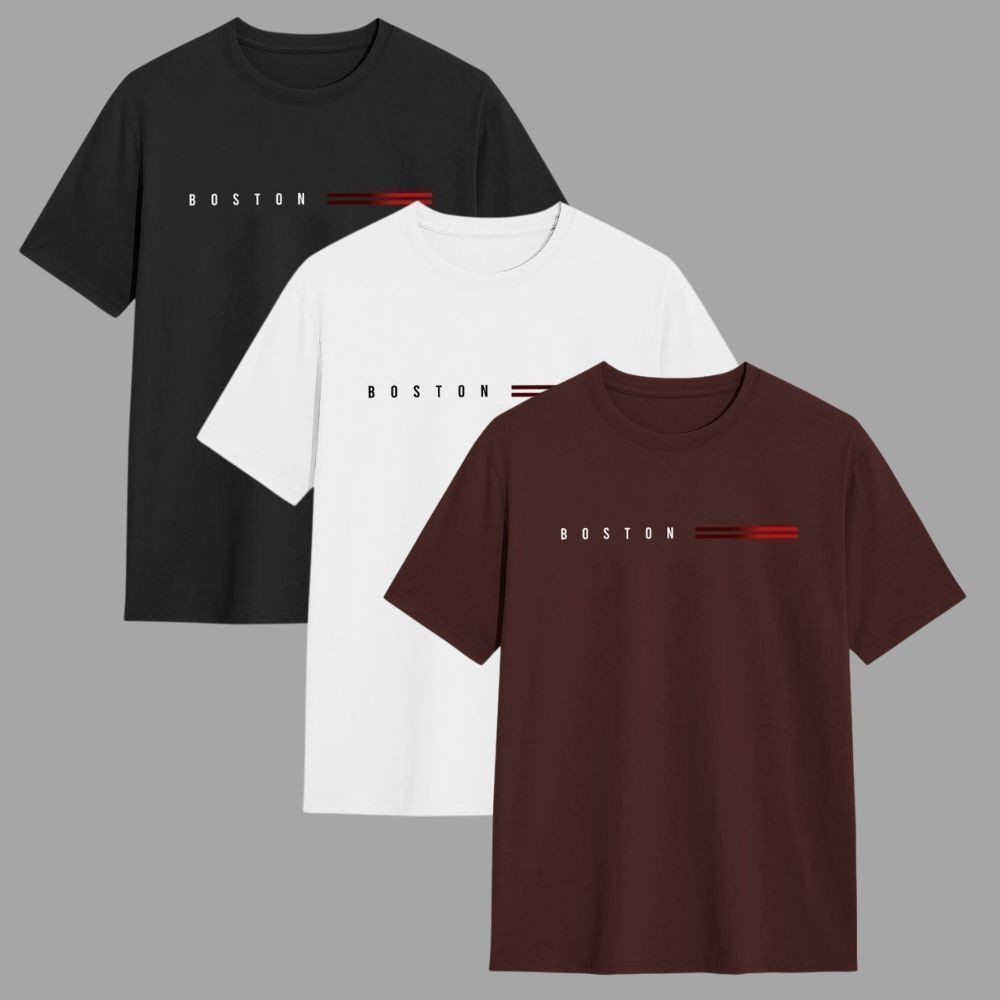 Kit 3 Camisetas Masculina 100% Algodão Gola Redonda Fio 30.1 Envio Imediato Varias Cores Oferta