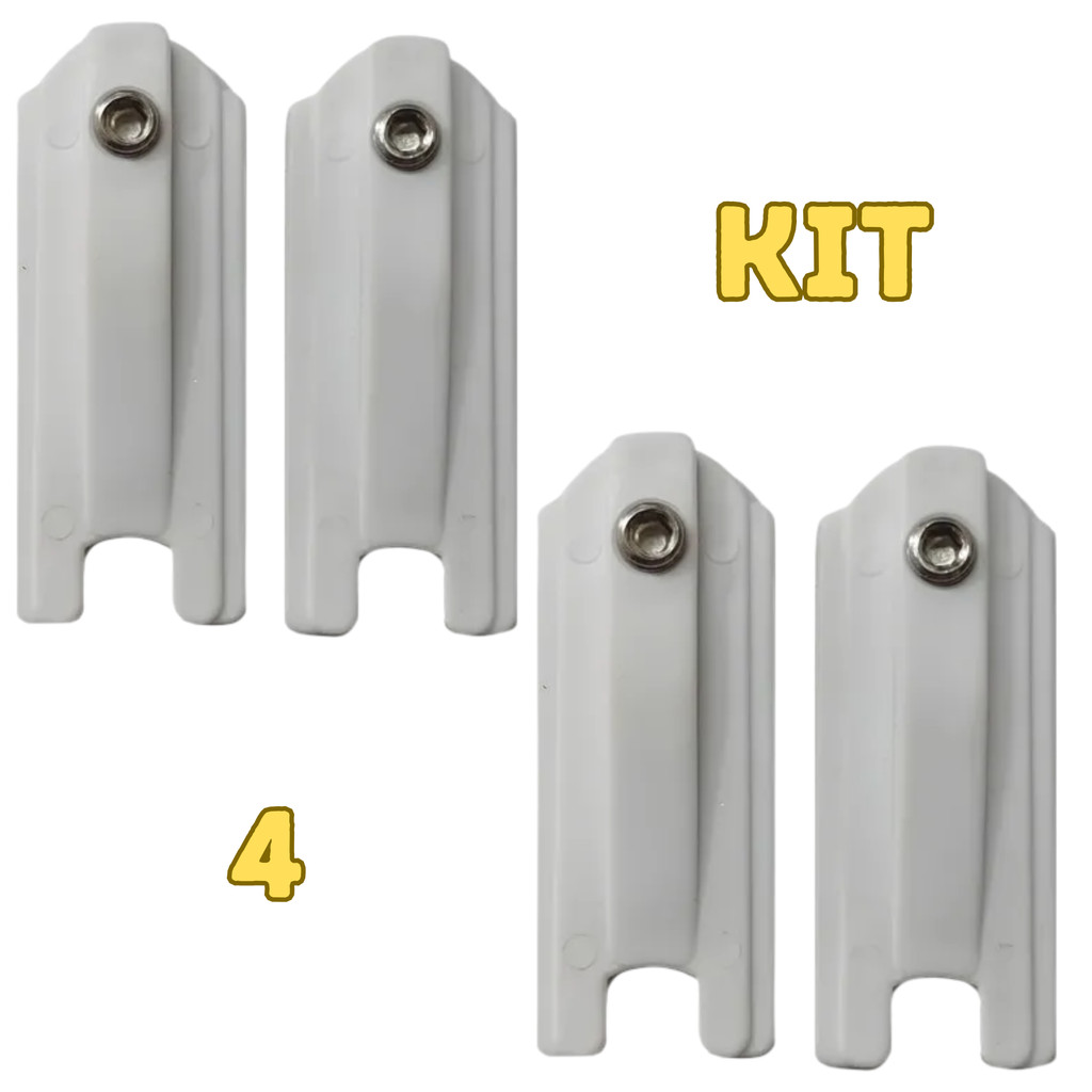 Kit 4 Guia Deslizante Linha Suprema Porta Janela Esquadria